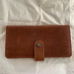 Portland leather goods bifold wallet chestnut